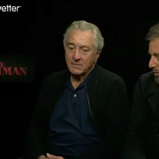 Телеграм стикер 🌑 Robert De Niro & Al Pacino | @fiftyshadesfreed