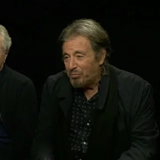Телеграм стикер 🌑 Robert De Niro & Al Pacino | @fiftyshadesfreed