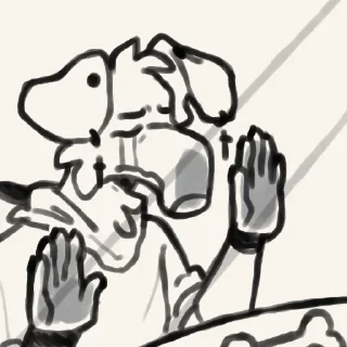 Telegram stiker 🐶 FWX(🐾) Goldie