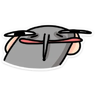 Video sticker 🐭 Крыса Кристина @TgSticker