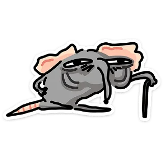 Telegram sticker 🐭 Крыса Кристина @TgSticker
