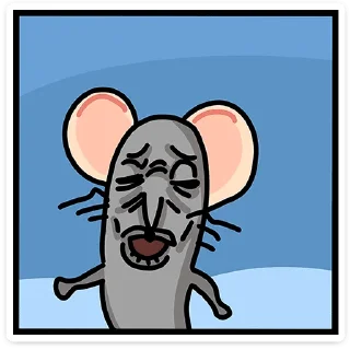 Telegram sticker 🐭 Крыса Кристина @TgSticker