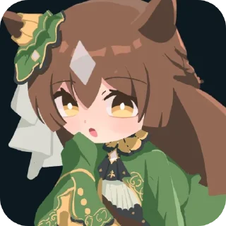 Telegram sticker 😯 Satono Diamond @umamusume_stickers