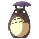 Telegram sticker ☔ Totoro
