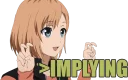 Телеграм стикер 😏 Animemes