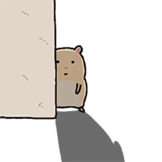 Telegram sticker 😀 다소 거친 햄스터