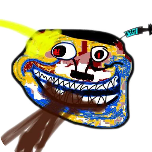 Telegram sticker 💀 Тролфэйс ☠️@fonatronaldo