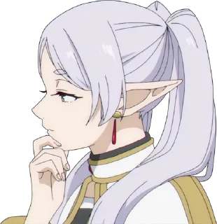 Telegram sticker 🤔 Sousou no Frieren | @StickersOfAstora