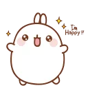 Телеграм стикер 😃 Molang
