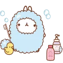 Телеграм стикер 🙈 Molang
