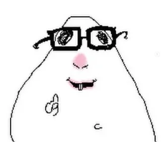 Telegram sticker 🤓 hamster