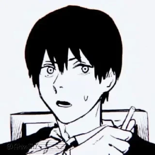 Telegram sticker 😥 - ᗷY @ahMshY 𓉮 . Aki Hayakawa (Manga)