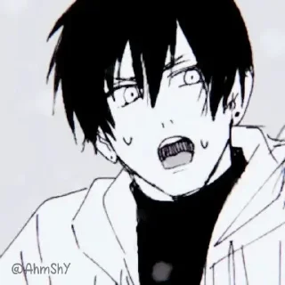 Telegram sticker 😥 - ᗷY @ahMshY 𓉮 . Aki Hayakawa (Manga)