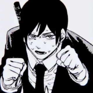 Telegram sticker 👊 - ᗷY @ahMshY 𓉮 . Aki Hayakawa (Manga)