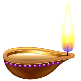 Telegram sticker 🪔 Diya Candle @PunjabiSticker