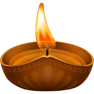 Telegram sticker 🪔 Diya Candle @PunjabiSticker
