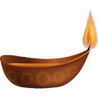 Telegram sticker 🪔 Diya Candle @PunjabiSticker