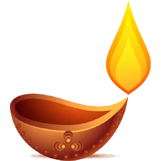 Telegram sticker 🪔 Diya Candle @PunjabiSticker
