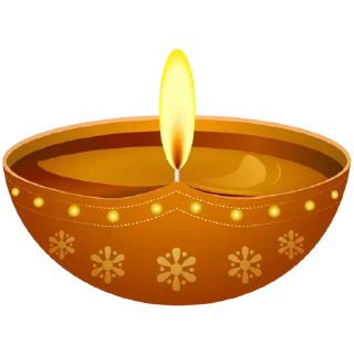 Telegram sticker 🪔 Diya Candle @PunjabiSticker