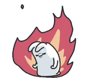 Telegram sticker 🐰 Cat & Bunny by @GIFSTIKI