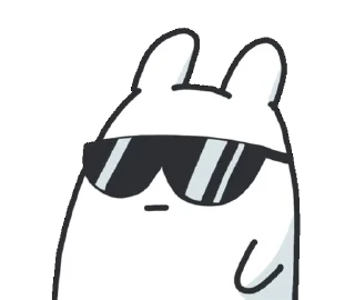 Telegram sticker 🐰 Cat & Bunny by @GIFSTIKI