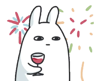 Telegram sticker 🐰 Cat & Bunny by @GIFSTIKI
