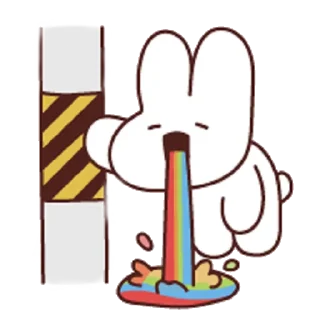 Telegram sticker 🐰 하찮지만 귀여워 ~ 해방선