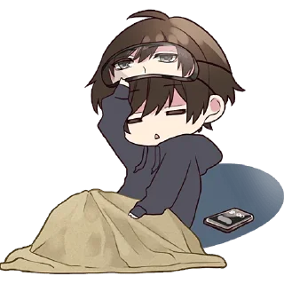 Telegram sticker 🥱 Менхера-кун @Nyasticks