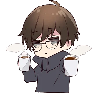 Video sticker ☕️ Менхера-кун @Nyasticks