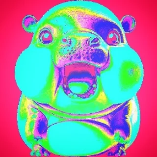 Telegram stiker 🌟 БЕГЕМОТИКИ @UXOES :: @fStikBot