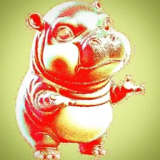 Sticker 🌟 БЕГЕМОТИКИ @UXOES :: @fStikBot