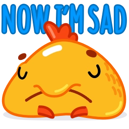 Telegram sticker 😔 Gold Fish