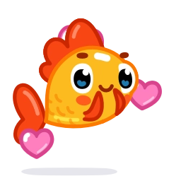 Sticker 🥰 Gold Fish