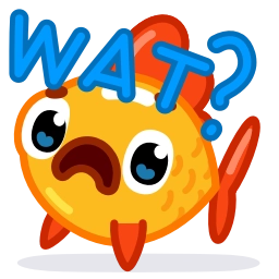 Telegram sticker 😧 Gold Fish