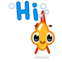 Video sticker 👋 Gold Fish