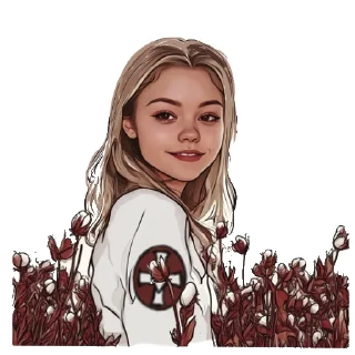Telegram sticker 🥰 KKK Girl @dixiediary