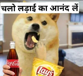 Telegram stiker 😅 𝐇𝐢𝐧𝐝𝐢 𝐃ᴏɢ 𝐌ᴇᴍᴇ 💀 @indianstickermeme — @stckrRobot