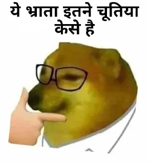 Telegram stiker 🤔 𝐇𝐢𝐧𝐝𝐢 𝐃ᴏɢ 𝐌ᴇᴍᴇ 💀 @indianstickermeme — @stckrRobot