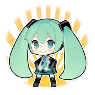 Telegram sticker ✨ Hatsune miku [@Otakuzdream]