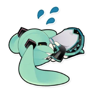 Telegram sticker ✨ Hatsune miku [@Otakuzdream]