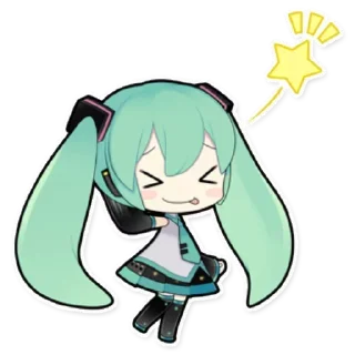 Telegram sticker ✨ Hatsune miku [@Otakuzdream]