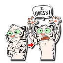 Sticker 😫 White Tiger 2
