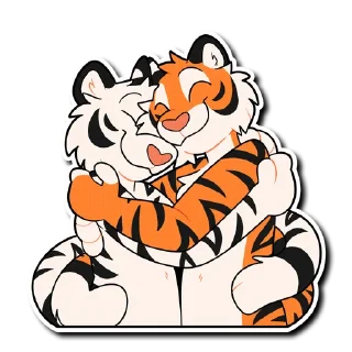 Sticker 🤗 White Tiger 2