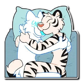 Video sticker 🤗 White Tiger 2