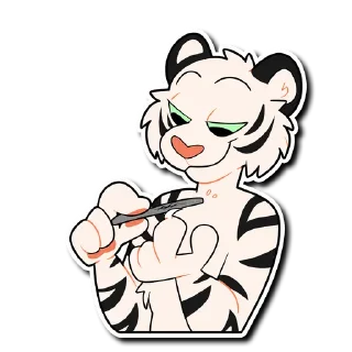 Video sticker 😏 White Tiger 2