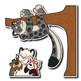 Video sticker 🌲 White Tiger 2