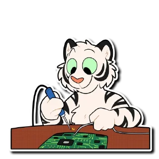 Telegram stiker 💥 White Tiger 2