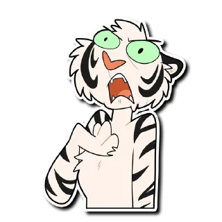 Video sticker 🤬 White Tiger 2