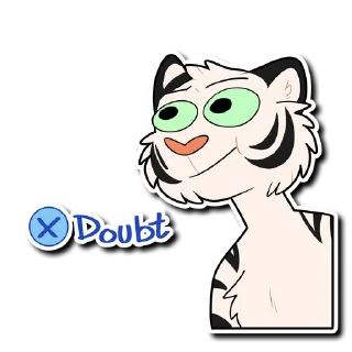 Telegram sticker 😐 White Tiger 2