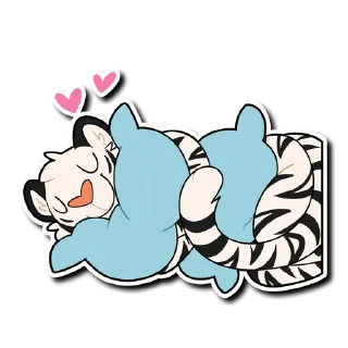 Telegram sticker 💕 White Tiger 2